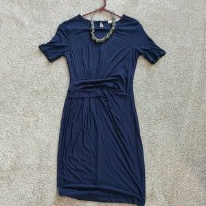 Navy jersey dress